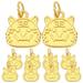 10pcs Tiger Head Charms Jewelry Charms Necklace Bracelet Pendants DIY Making Accessories