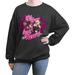 Women's Mad Engine Charcoal Bratz Valentine's Day Fleece Crewneck Sweatshirt