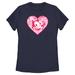 Women's Mad Engine Navy Felix the Cat Valentine's Day T-Shirt
