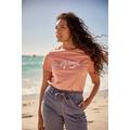 Marina Womens Script Logo Organic T-Shirt - Pink