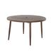 48" Round Aluminum Outdoor Dining Table with 2.1 inch Umbrella Hole