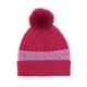 Womens Bobble Hat - Pink Pattern
