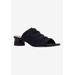 Wide Width Women's Banan Sandals by J. Renee in Black (Size 9 W)