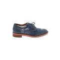 AQUATALIA Flats: Oxfords Chunky Heel Casual Blue Solid Shoes - Women's Size 7 - Round Toe