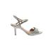 Jewel Badgley MIschka Heels: Silver Shoes - Women's Size 11 - Open Toe