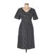 Fenn Wright Manson Casual Dress - Wrap: Black Polka Dots Dresses - Women's Size 10