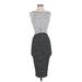 Bailey 44 Casual Dress - Midi: Black Stripes Dresses - Women's Size X-Small