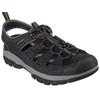 Sandale SKECHERS "TRESMEN-MENARD", Herren, Gr. 48,5, schwarz, Lederimitat, Textil, sportlich, Schuhe, Sommerschuh, Klettschuh, Outdoorsandale, mit LuxeFoam-Innensohle