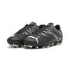 Fußballschuh PUMA "ATTACANTO FG/AG", Gr. 43, schwarz (puma schwarz, silber mist), Synthetik, sportlich, Schuhe