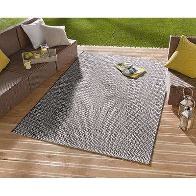Teppich NORTHRUGS "Coin", schwarz, B:240cm H:8mm L:340cm, Kunstfaser, Teppiche, In-& Outdoor, Wetterfest, Balkon, Sisal-Optik, Wohnzimmer, Läufer Image