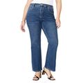 Plus Size Women's The Flare Jean by ELOQUII in Dark Wash Denim (Size 24)