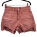 American Eagle Outfitters Shorts | American Eagle Outfitters Nwt Highest Rise Ripped Hem Faded Pink Mom Shorts 27w | Color: Pink | Size: 27