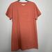 Madewell Dresses | Madewell Ribbed Pocket Tee Midi Dress Dress Short Sleeve Stretch Size Medium | Color: Orange | Size: M