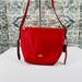 Coach Bags | Coach Mini Dufflette In Pebble Leather Red Gold Trim Crossbody Adjustable Strap | Color: Red | Size: Os