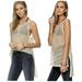 Free People Tops | Free People Anjani Embellished Sequin Linen Top Tank / Tunic Tea Extra Small | Color: Tan | Size: Xs
