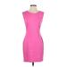 Juicy Couture Casual Dress - Sheath: Pink Solid Dresses - Women's Size Small