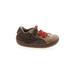 Stride Rite Sneakers: Brown Print Shoes - Kids Boy's Size 4