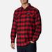 Columbia Shirts | Columbia Men’s Flare Gun Stretch Flannel Size Medium Stretch Red Buffalo Plaid | Color: Black/Red | Size: M