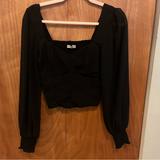 Zara Tops | Abercrombie Long Sleeve Top | Color: Black | Size: S