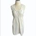 Anthropologie Dresses | Anthro Mermaid Textured Striped Dress Sz S/Meuc! | Color: White | Size: S/M