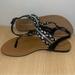 American Eagle Outfitters Shoes | Nwot American Eagle Sandals | Black And Silver Buckles | Size 8 | Color: Black/Silver | Size: 8