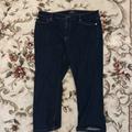 Ralph Lauren Jeans | Dark Wash Cropped Straight Leg Ralph Lauren Jeans | Color: Blue | Size: 16