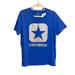 Converse Tops | Converse Women's Blue Crew Neck Short Sleeve Logo Graphic T-Shirt Size Xl Nwt | Color: Blue | Size: Xl