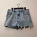 American Eagle Outfitters Shorts | American Eagle Mom Short Distressed Denim Size 12 Blue Jean Shorts Boho Summer | Color: Blue | Size: 12