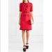 Gucci Dresses | Gucci Pearl Embellished Wool And Silk Blend Mini Dress | Color: Red | Size: 8