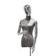 Mannequin Body Female, Velvet Tailors Dummy Torso with Electroplate Arms, Shiny Dress Form Display Mannequin Stand for Sewing Shopwindow, Adjustable Height