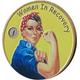 1 Year Women in Recovery Medallion Color Rosie The Riveter Serenity Prayer Sobriety Chip