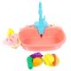 TOYANDONA 3 Sets Dishwasher Kitchen Sink Toys Toy Sink Dish- Washing Toy Kids Pretend Play Kitchen Simulated Sink Toy House Pretend Role Play Toys Kitchen Toy Pink Dish Basin Child Plastic