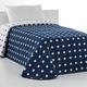 VIALMAN Bedspread Sofia 10 King Bed | Stars Quilt Coverlet | Quilt Size 250 x 270 cm | Bedspread Bed & Sofa Throw Navy Blue