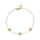 Flora Danica Forget-Me-Not Bracelet 22K Gold Plating