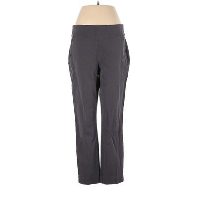 Soft Surroundings Dress Pants - High Rise Boot Cut Boot Cut: Gray Bottoms - Women's Size Medium