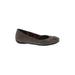 Clarks Flats: Slip On Wedge Classic Gray Solid Shoes - Women's Size 5 - Round Toe