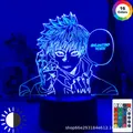 Veilleuses LED 3D Jujutsu Kaimmense Satoru Gojo figurine d'anime Inumaki Toge lampes de table RVB