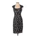 Jax Cocktail Dress - Sheath: Black Jacquard Dresses - Women's Size 4