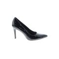Nine West Heels: Pumps Stiletto Minimalist Black Print Shoes - Women's Size 8 - Pointed Toe