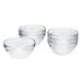 Kitchen Supply Wholesale Glass 6 Piece Mixing Bowl Set Glass | 7.75" Diameter | Wayfair 5082-6