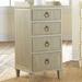 Modern History Home Gustavian 4 Drawer Square Accent Chest Wood in Gray | 34.5 H x 16.5 W x 16.5 D in | Wayfair MH377F01