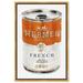 House of Hampton® Fashion & Glam French Luxe Soup Soup Can - Wrapped Canvas Graphic Art Print Canvas, in White/Brown | 54 H x 36 W x 2 D in | Wayfair