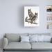 Millwood Pines Great Horned Owl from Birds of America 1827 - Wrapped Canvas Print Canvas, Cotton in Brown/White | 19 H x 14 W x 2 D in | Wayfair