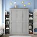 Wildon Home® Bradi Murphy Storage Bed Wood in Gray | 83.7 H x 90.8 W x 79.9 D in | Wayfair 6D6631F0F12A4F01875EAA020793DD01