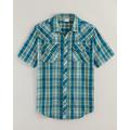 Blair Men's Haband Snap-Tastic™ Western Shirt - Blue - 4X - 4x