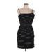 Robert Rodriguez Casual Dress - Mini Square Sleeveless: Black Dresses - Women's Size 8