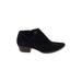 Lucky Brand Flats: Slip On Chunky Heel Bohemian Black Solid Shoes - Women's Size 8 - Almond Toe