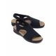 Avena Damen Sandalen Schwarz noch offen: Muster