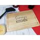 Personalised Engraved Wooden Rectangle kitchen Chopping board Any Name30cm