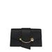 Crescent On A Chain Croc Embossed Leather Shoulder Bag